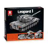 Mocsage Leopard-Panzer im Maßstab 1:26 Klemmbausteine