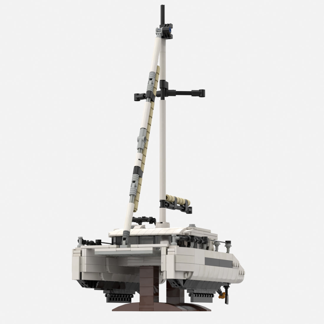 MOC-270057 Modern Sailing Catamaran Klemmbausteine