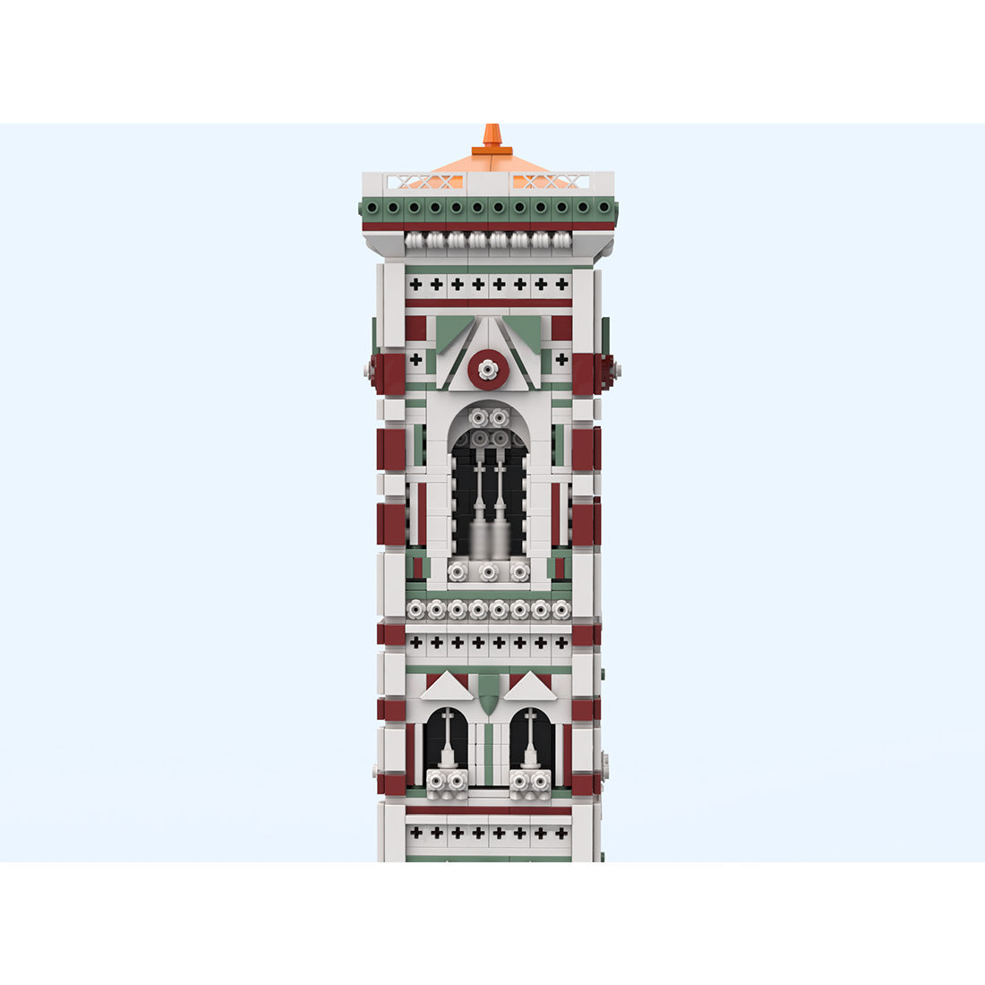 MOC-276357  Giottos Campanile (Glockenturm des Florentiner Doms) Klemmbausteine