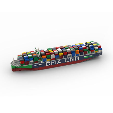 France's Largest Active JacquesSaadé - class Container Ship Klemmbausteine - LesDiy - Klemmbausteine