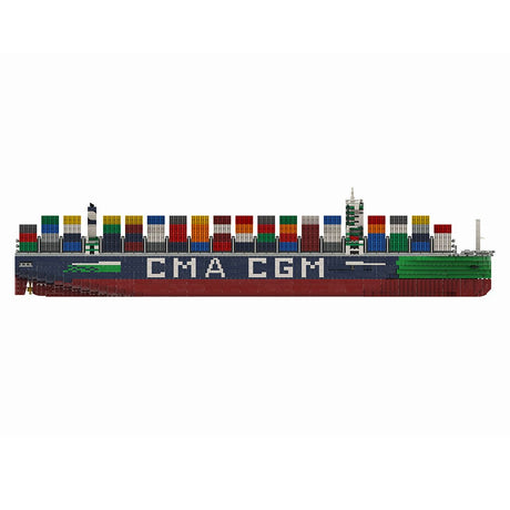 France's Largest Active JacquesSaadé - class Container Ship Klemmbausteine - LesDiy - Klemmbausteine