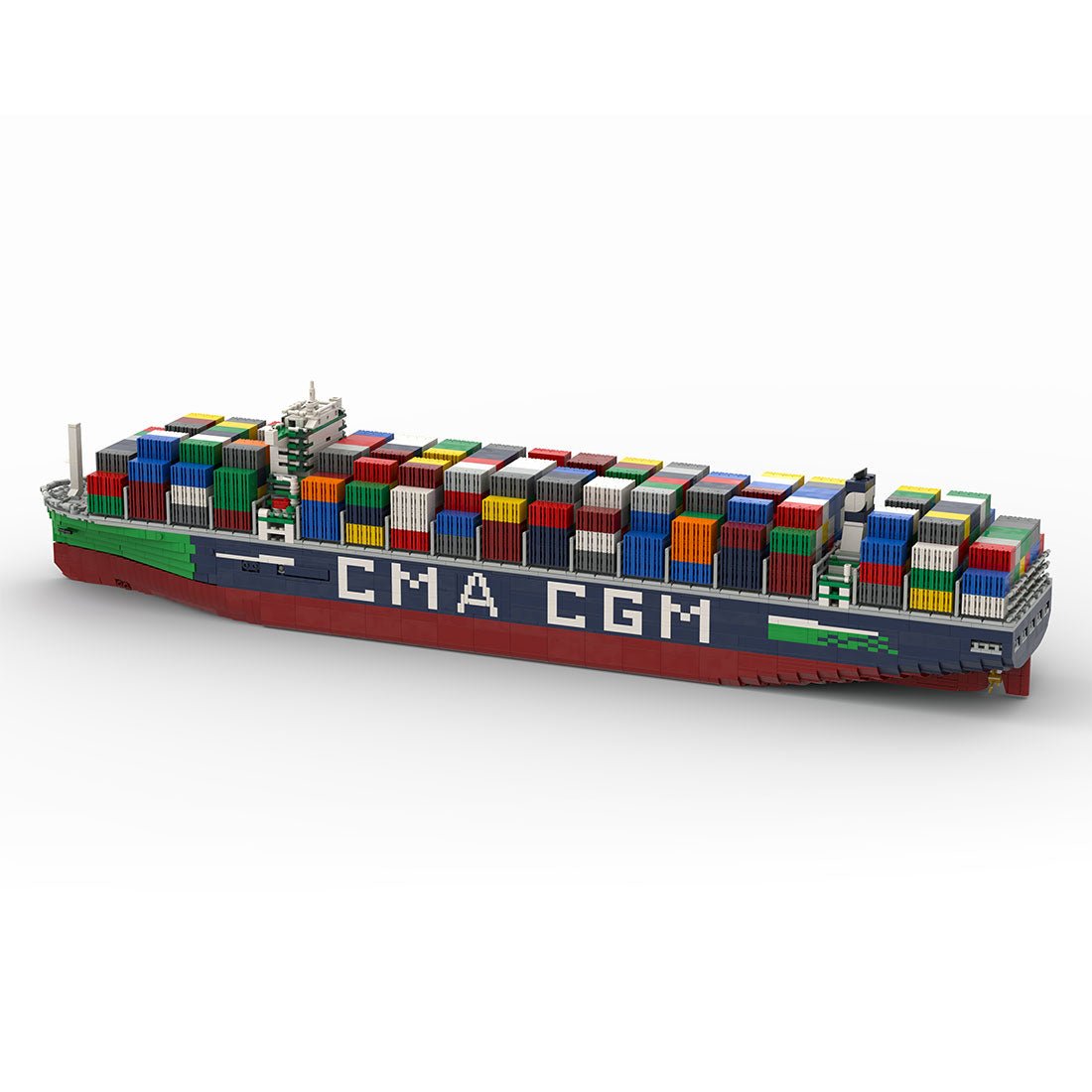 France's Largest Active JacquesSaadé - class Container Ship Klemmbausteine - LesDiy - Klemmbausteine