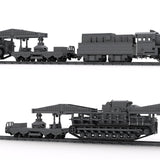 German Carl Self - propelled Mortar Railroad - carrying Klemmbausteine - LesDiy - Klemmbausteine