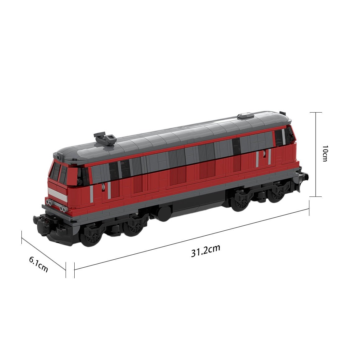 German Diesel Locomotive Klemmbausteine - LesDiy - Klemmbausteine