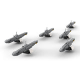 German Wolfpack VII Submarine - Scale 1:300 Klemmbausteine - LesDiyproduct_type##
