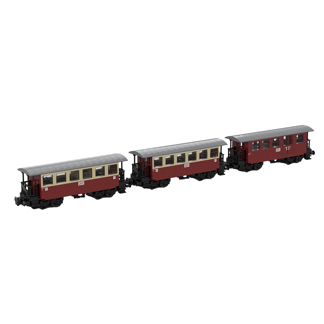 Harzer Schmalspurbahnen Coaches Klemmbausteine - LesDiy - Klemmbausteine