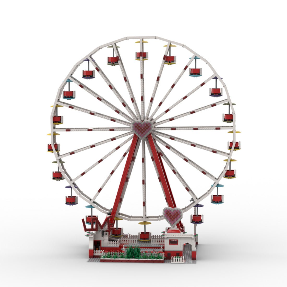 Ich liebe Riesenrad Klemmbausteine - LesDiy - Klemmbausteine