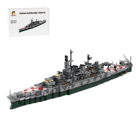 Italian battleship Littorio Klemmbausteine - LesDiy - Klemmbausteine