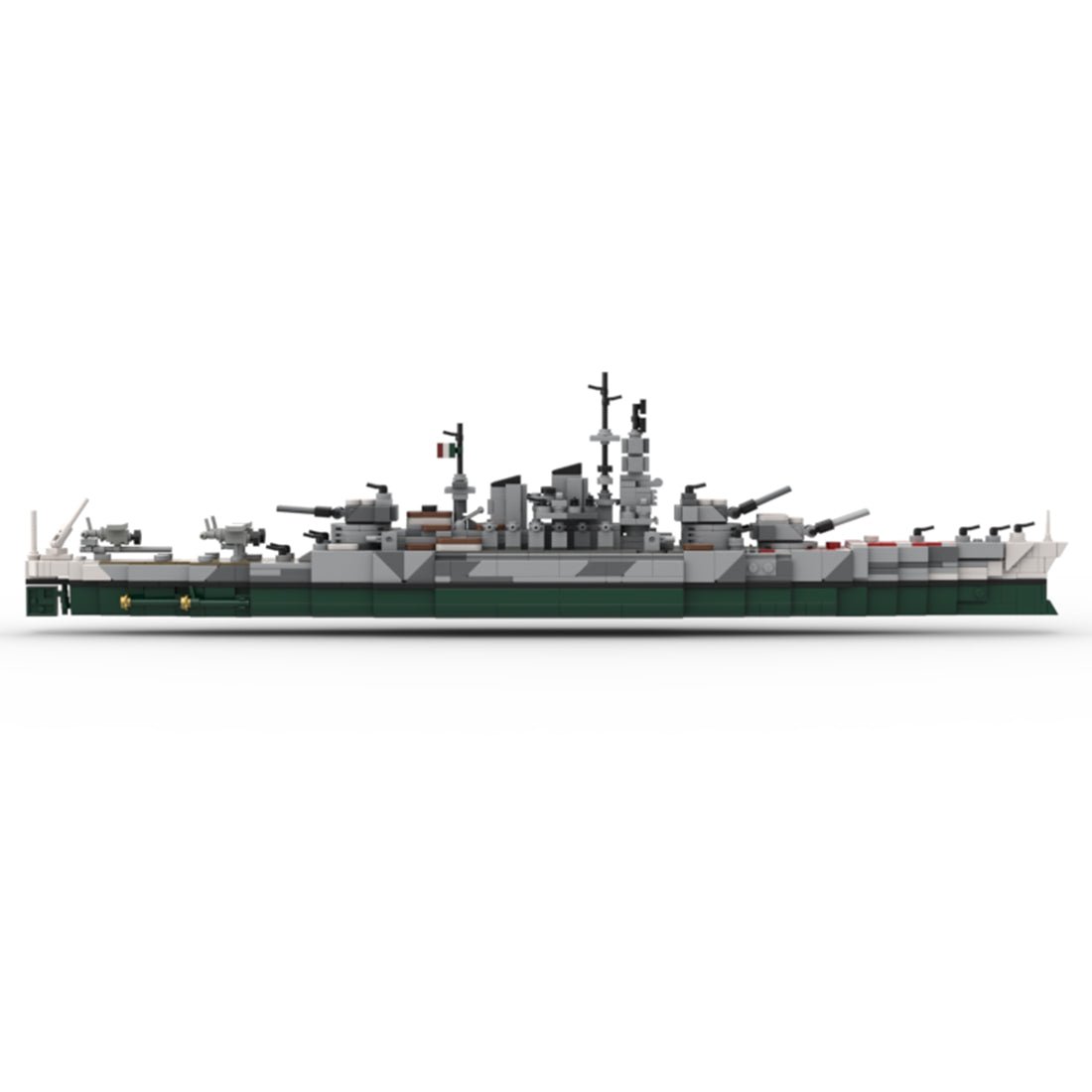 Italian battleship ROMA Klemmbausteine - LesDiy - Klemmbausteine