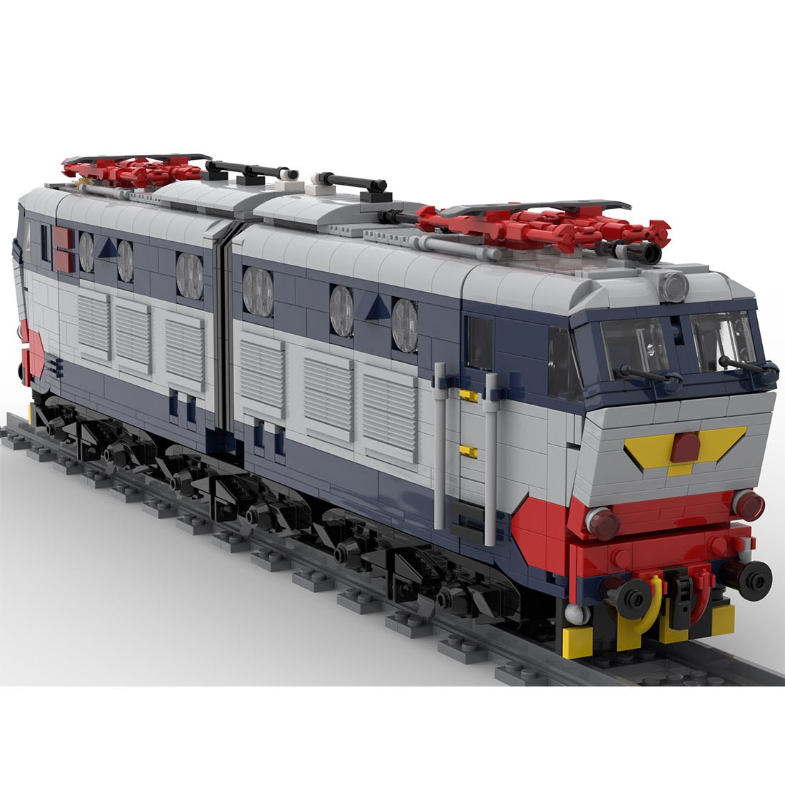 Italian E - 656 Electric Locomotive Klemmbausteine - LesDiy - Klemmbausteine