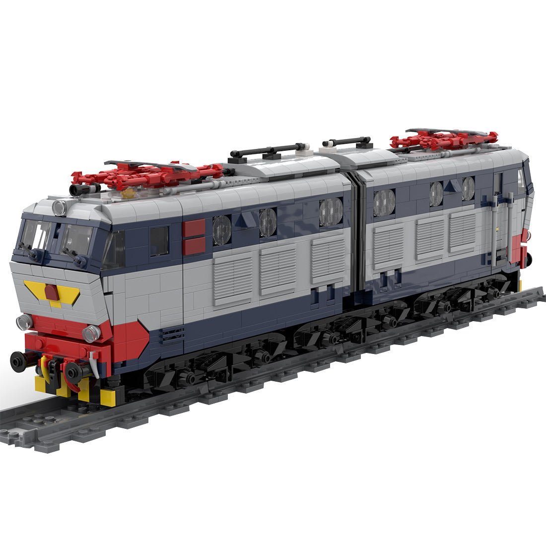 Italian E - 656 Electric Locomotive Klemmbausteine - LesDiy - Klemmbausteine