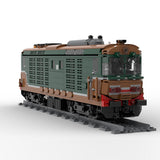 Italy Diesel Locomotive D.445 Train Klemmbausteine - LesDiy - Klemmbausteine