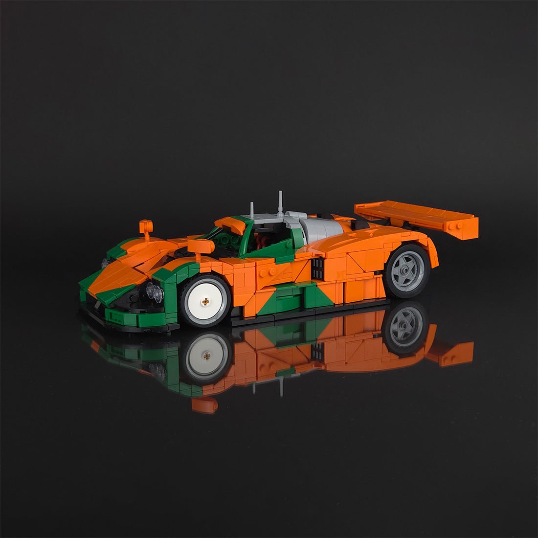 Japanische LeMans - Legende (orange/grün) - Klemmbausteine - LesDiy - Klemmbausteine