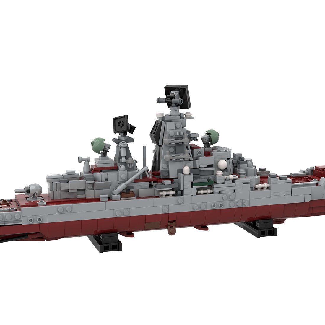 Kirov class battlecruiser | Admiral Lazarev, ex - Frunze Klemmbausteine - Scale 1:485 - LesDiy - Klemmbausteine