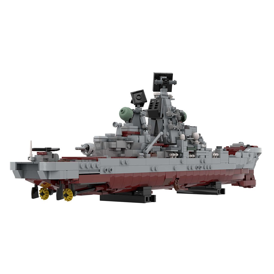 Kirov class battlecruiser | Admiral Lazarev, ex - Frunze Klemmbausteine - Scale 1:485 - LesDiy - Klemmbausteine
