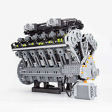 Lamborghini Aventador 6.5L Quad Cam 60° V12 Cylinder Mid - Speed Engine Klemmbausteine - LesDiy - Klemmbausteine