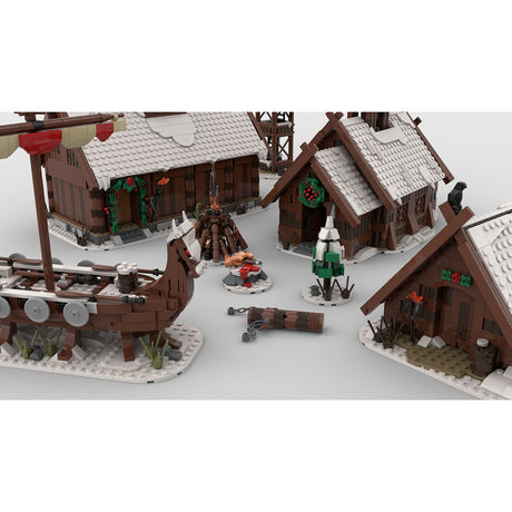 MOC - 104429, MOC - 103656, MOC - 96080, MOC - 98225, MOC - 95891 & MOC - 93063 Viking Village Klemmbausteine - LesDiy - Klemmbausteine