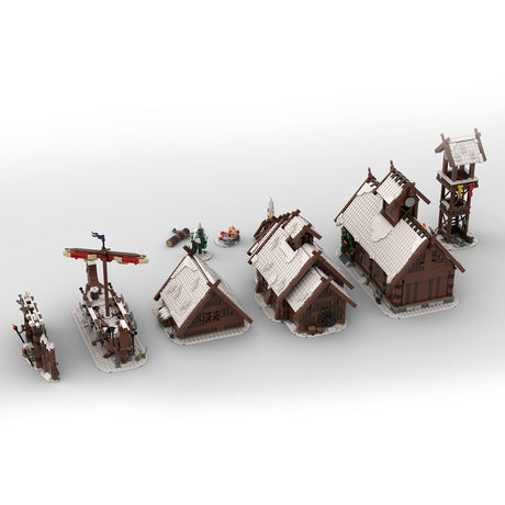 MOC - 104429, MOC - 103656, MOC - 96080, MOC - 98225, MOC - 95891 & MOC - 93063 Viking Village Klemmbausteine - LesDiy - Klemmbausteine