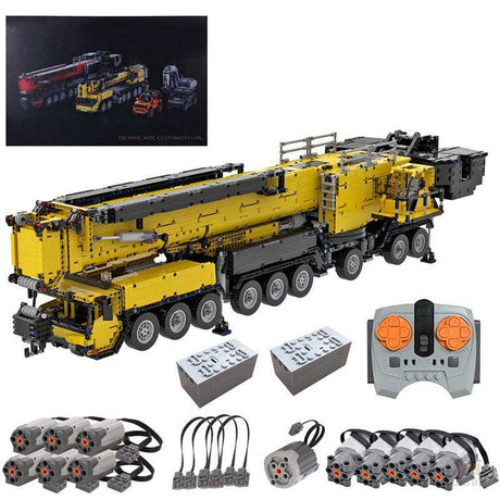 Liebherr LTM1750 Kran V3.0 mit 12 Motoren Klemmbausteine - LesDiy - Klemmbausteine