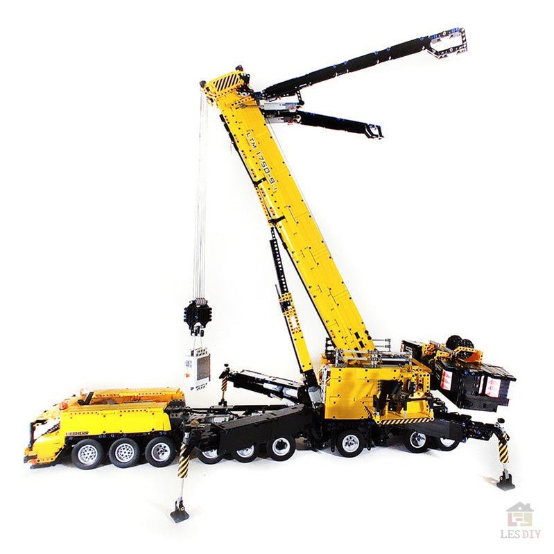 Liebherr LTM1750 Kran V3.0 mit 12 Motoren Klemmbausteine - LesDiy - Klemmbausteine