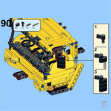 Liebherr LTM1750 Kran V3.0 mit 12 Motoren Klemmbausteine - LesDiy - Klemmbausteine