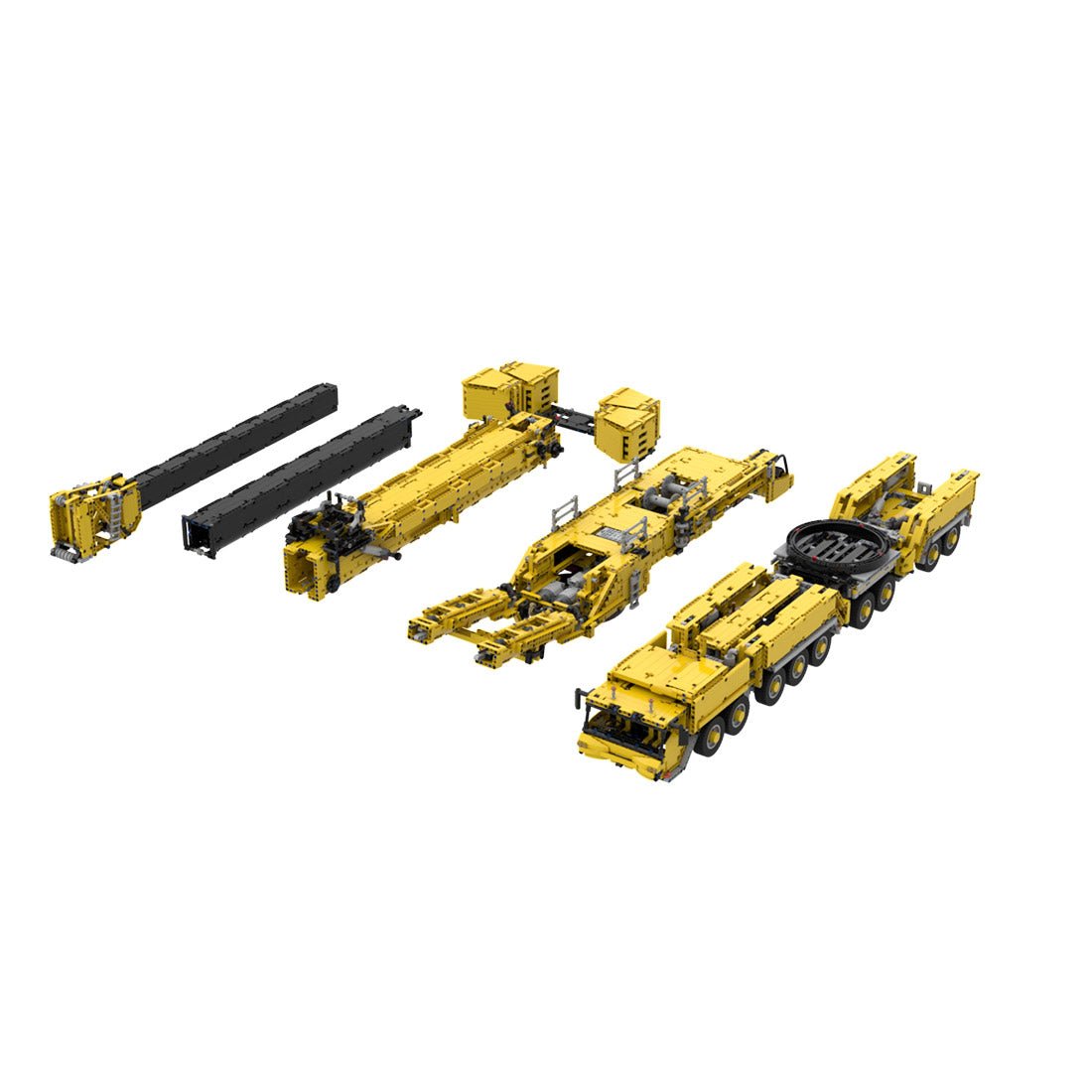 LTM11200 v2.0 Ingenieurkran mit 14 Motoren Klemmbausteine - LesDiy - Klemmbausteine