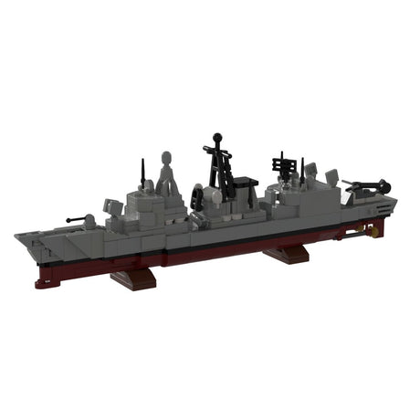 Maßstab 1/485, deutsches Militär - Fregatte F - 122 Bremen - Klasse Klemmbausteine - LesDiy - Klemmbausteine
