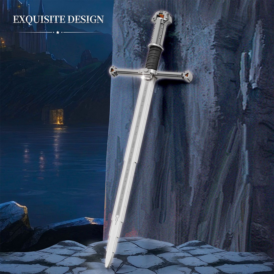 Medieval Sacred Sword Klemmbausteine - LesDiy - Klemmbausteine