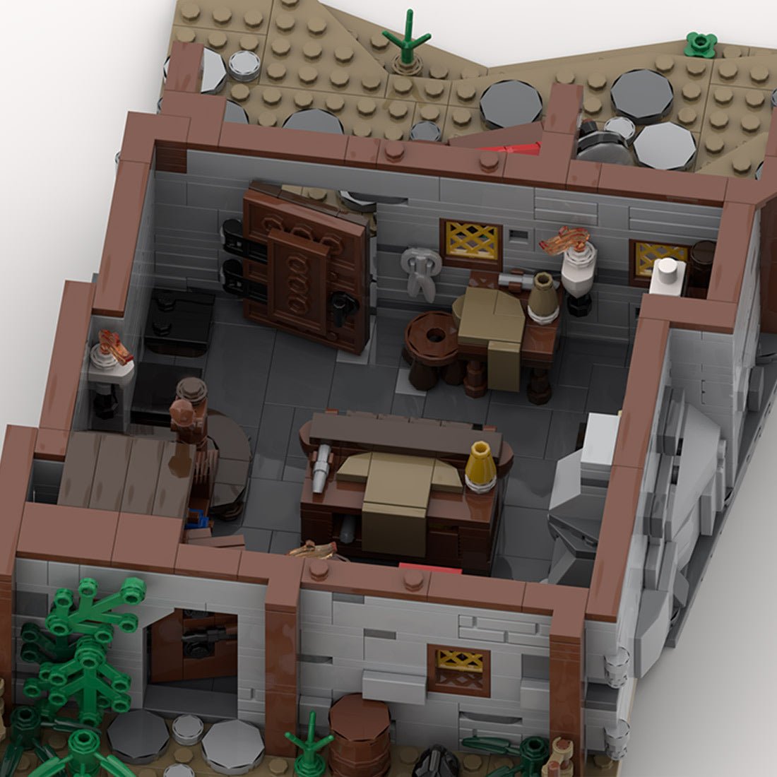 Medieval Taylorsgreen Village Tailoring Shop Klemmbausteine - LesDiyproduct_type##