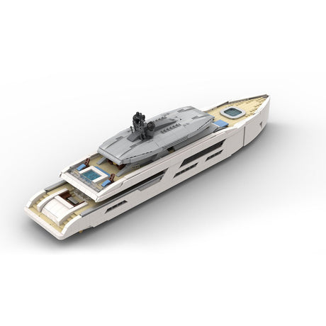 Midi - Scale Yacht - White Version Klemmbausteine - LesDiy - Klemmbausteine