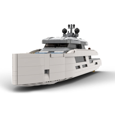 Midi - Scale Yacht - White Version Klemmbausteine - LesDiy - Klemmbausteine