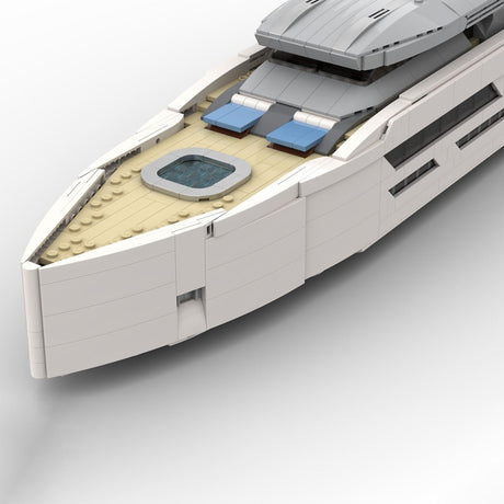Midi - Scale Yacht - White Version Klemmbausteine - LesDiy - Klemmbausteine