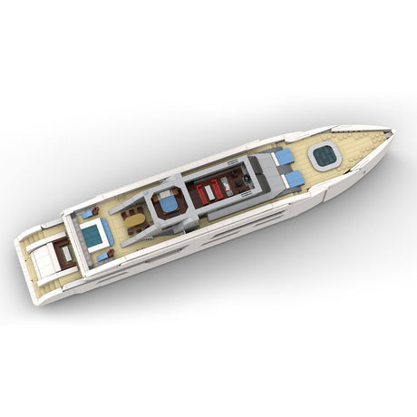 Midi - Scale Yacht - White Version Klemmbausteine - LesDiy - Klemmbausteine