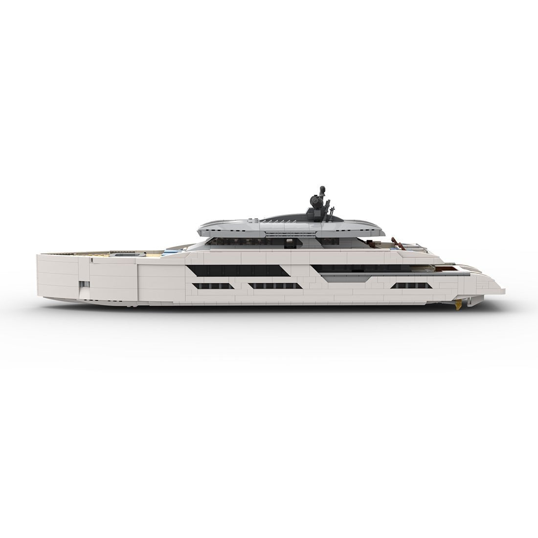 Midi - Scale Yacht - White Version Klemmbausteine - LesDiy - Klemmbausteine