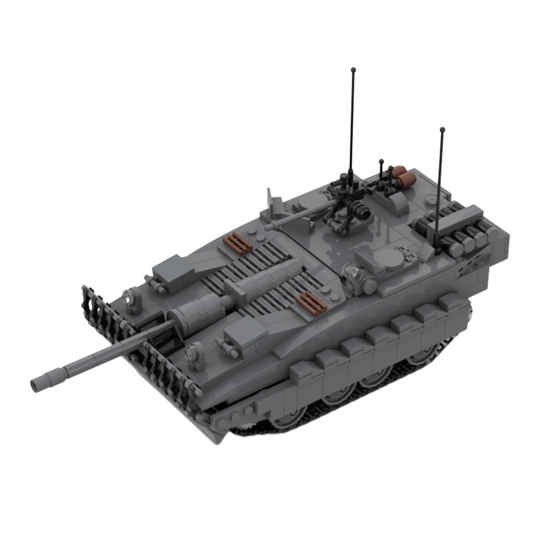 Militärpanzer STRV - 103B Klemmbausteine - LesDiy - Klemmbausteine