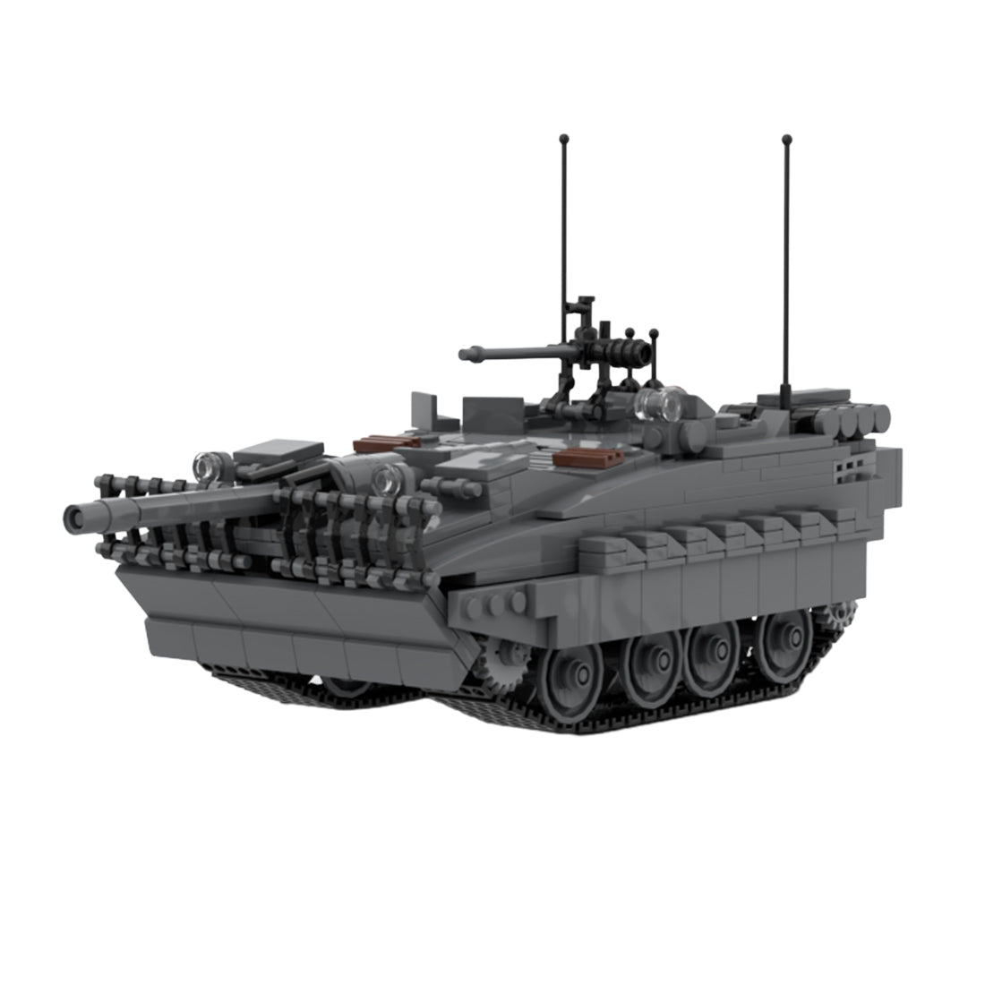Militärpanzer STRV - 103B Klemmbausteine - LesDiy - Klemmbausteine