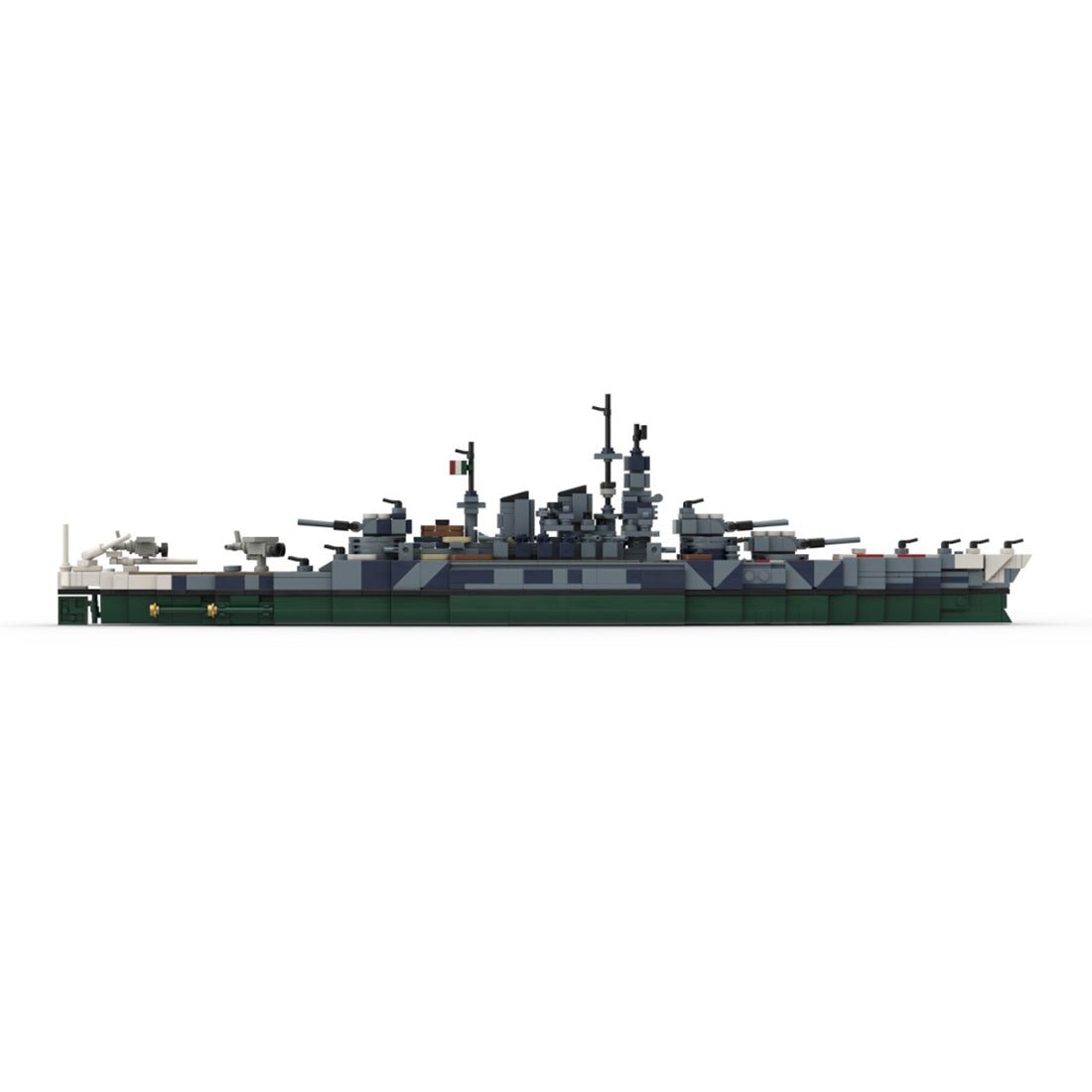 Military Italian battleship Vittorio Veneto Klemmbausteine - LesDiy - Klemmbausteine