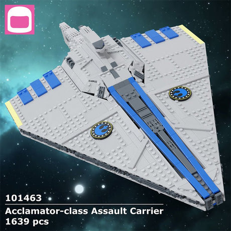 MOC - 101463 Acclamator - Klasse Angriffsfregatte Klemmbausteine - LesDiy - Klemmbausteine