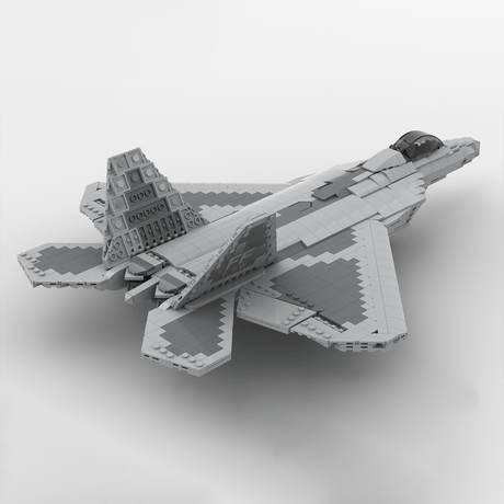 MOC - 105520 1:35 Scale F - 22 Raptor Klemmbausteine - LesDiy - Klemmbausteine
