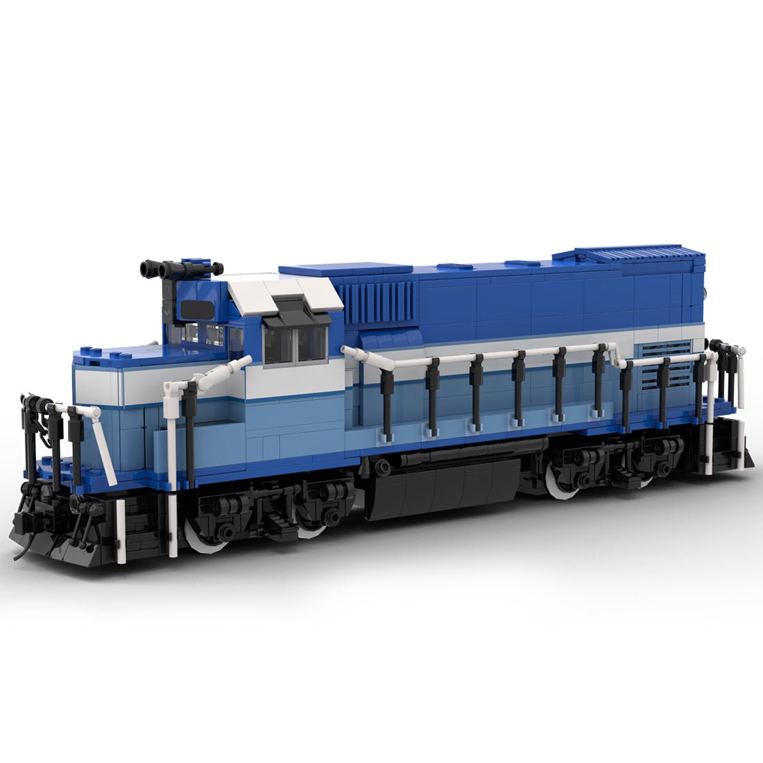 MOC - 105950 GP15 - Zug der Bay Coast Railroad - LesDiy - Klemmbausteine