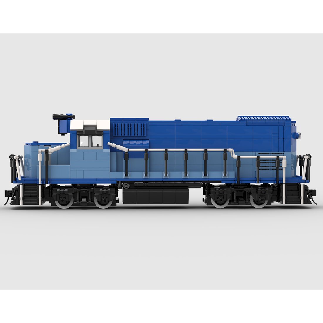 MOC - 105950 GP15 - Zug der Bay Coast Railroad - LesDiy - Klemmbausteine