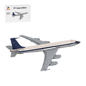 MOC - 105999 1/80 Scale Boeing 707 - Lufthansa Klemmbausteine - LesDiy - Klemmbausteine
