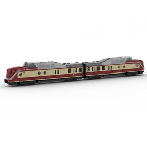 MOC - 106675 Zug BR 601 "VT 11.5 Triebwagen" Klemmbausteine - LesDiy - Klemmbausteine