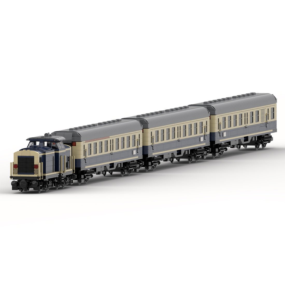 MOC - 108365 V100 Regional Train Klemmbausteine - LesDiy - Klemmbausteine