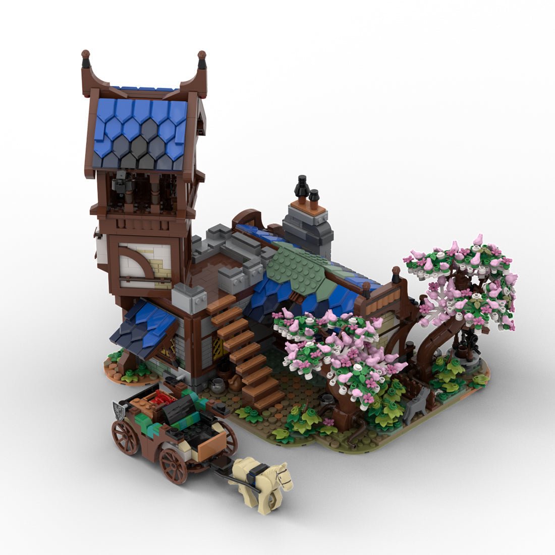 MOC - 108800 Mittelalterlicher Wachposten Klemmbausteine - LesDiy - Klemmbausteine