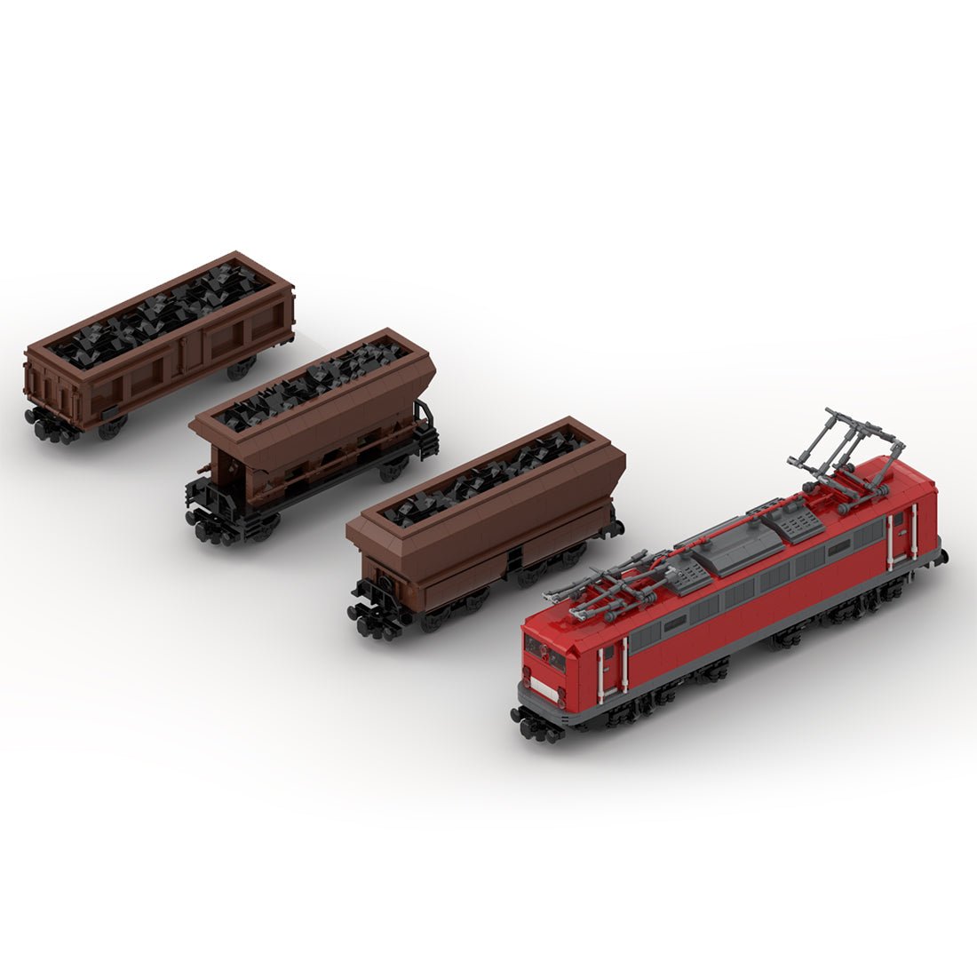 MOC - 108963 BR150 Coal Wagon (Moc - Pack) (8w) Klemmbuateine - LesDiy - Klemmbausteine