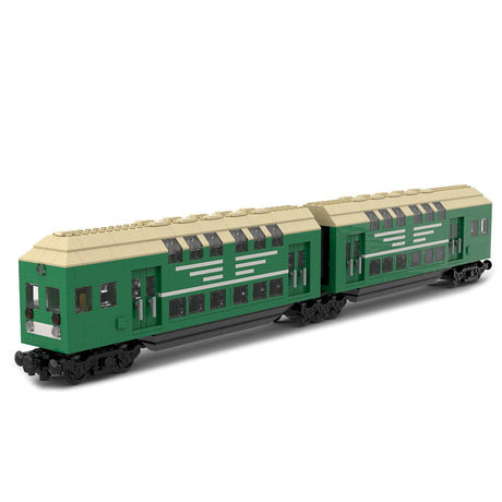 MOC - 109281 German Doppelstockwagen train car vagon in 7stud wide) Klemmbausteine - LesDiy - Klemmbausteine