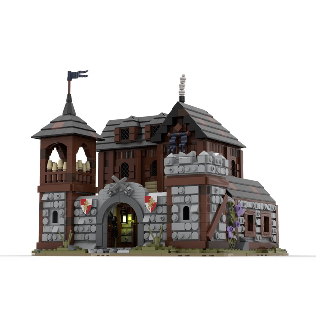 MOC - 110112 Medieval Infantry Barracks Klemmbausteine - LesDiy - Klemmbausteine