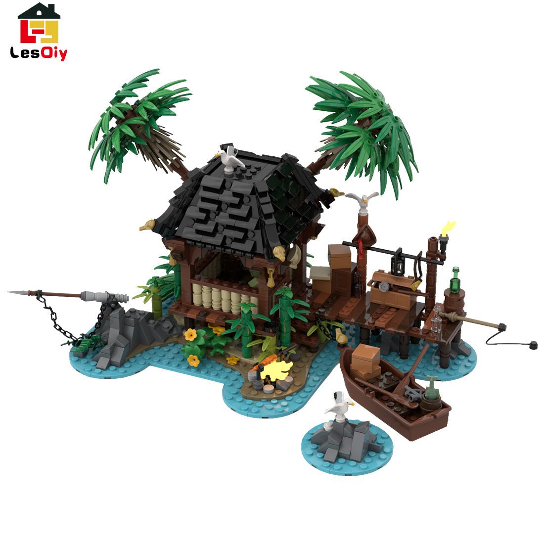 MOC - 110117 Piratenserie Piratenflucht Klemmbausteine - LesDiy - Klemmbausteine