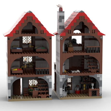 MOC - 110682 Medieval Alley's Inn - LesDiy - Klemmbausteine